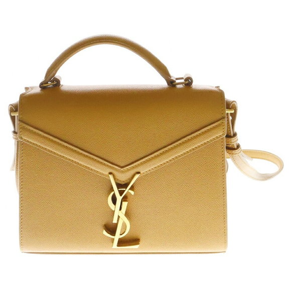 SAINT LAURENT PARIS Cassandra Bag Top Handle Shoulder Bag Beige - Picture 1 of 5